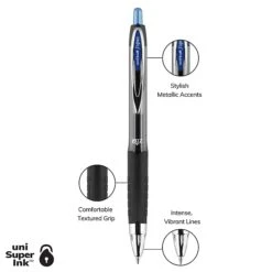 Uni-ball Uniball 207 Retractable Gel Pens, Medium Point, 0.7mm, Blue Ink, 12/Pack (33951) -Office Supply Shop D4E26471 6492 428B A347991F71479833 sc7