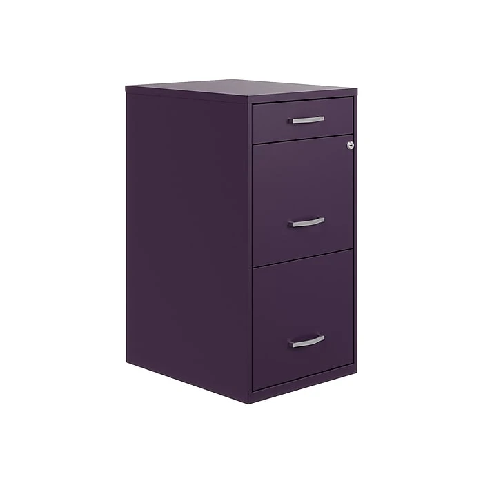 Space Solutions SOHO Organizer 3-Drawer Vertical File Cabinet, Letter Size, Lockable, 27.32"H x 18"D, Midnight Purple (25281) Space Solutions SOHO Organizer 3-Drawer Vertical File Cabinet, Letter Size, Lockable, 27.32"H X 18"D, Midnight Purple (25281) -Office Supply Shop D5349A96 9730 4FF1 A3706E28E2F60814 sc7