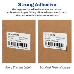 Avery Direct Thermal Roll Address Labels, 1-1/8" X 3-1/2", White, 130 Labels/Roll, 2 Rolls/Box, 260 Labels/Box (4150) -Office Supply Shop D7CF9197 C9B5 4905 99DD4BC323CFA779 sc7