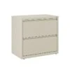 Staples Commercial 2 File Drawers Lateral File Cabinet, Locking, Putty/Beige, Letter/Legal, 30"W (20067D)