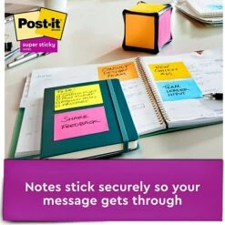 Post-it® Super Sticky Full Stick Notes, 3" X 3", Energy Boost Collection, 30 Sheets/Pad, 12 Pads/Pack (F330-12SSAU) -Office Supply Shop DE4DDD50 8079 4451 B5AE68E23AF4667E sc7