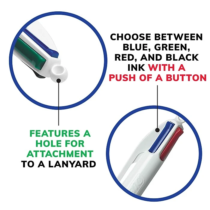 BIC 4-Color Retractable Ballpoint Pens, Medium Point, Assorted Ink, 3/Pack (14540) BIC 4-Color Retractable Ballpoint Pens, Medium Point, Assorted Ink, 3/Pack (14540) -Office Supply Shop E09D1730 9337 4AC9 9A99C599CCF6BE0E sc7