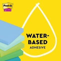 Post-it® 100% Recycled Paper Super Sticky Notes, 3 In X 3 In, Oasis Collection, 5 Pads/Pack, 70 Sheets/Pad (654R-5SST) -Office Supply Shop E1F35F9B D47B 4723 A2577301107E7CDC sc7