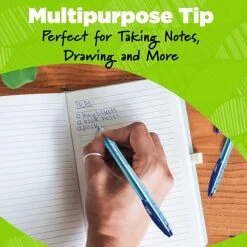 BIC ReVolution Retractable Ballpoint Pen, Medium Point, Black Ink, Dozen (BPRR11-BLK) -Office Supply Shop E2AF0DCA 9CC3 444A 8D632116149A48ED sc7