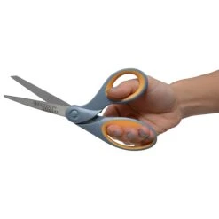 Westcott Titanium Bonded 8" Titanium Multi-Purpose/Heavy Duty Scissor, Sharp Tip, Gray/Yellow (13731) 2 Westcott Titanium Bonded 8" Titanium Multi-Purpose/Heavy Duty Scissor, Sharp Tip, Gray/Yellow (13731) -Office Supply Shop E2EB47A5 459F 4C6A 8B548D8D42D68CF8 sc7
