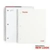 Staples Accel 1-Subject Notebook, 8.5" X 11", College Ruled, 100 Sheets, White (25539M)