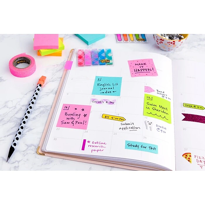 Post-it® Super Sticky Notes, 3" x 3", Neon Pink, 90 Sheets/Pad, 5 Pads/Pack (654-5SSNP) Post-it® Super Sticky Notes, 3" X 3", Neon Pink, 90 Sheets/Pad, 5 Pads/Pack (654-5SSNP) -Office Supply Shop E3CA22D2 AC54 4B42 994EF2D94C504920 sc7