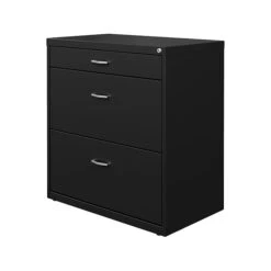 Space Solutions 3-Drawer Lateral File Cabinet, Letter/Legal Size, Lockable, 17.63'', Black (25070) -Office Supply Shop E70A1D16 B4B8 4470 B3D63540F2F97093 sc7