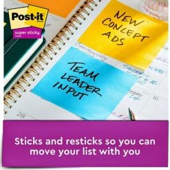 Post-it® Super Sticky Full Stick Notes, 3" X 3", Energy Boost Collection, 30 Sheets/Pad, 12 Pads/Pack (F330-12SSAU) -Office Supply Shop EC2DA33A EFCD 4E1F 81C8C6B9FB819EE3 sc7