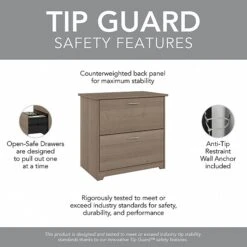 Bush Furniture Cabot 2-Drawer Lateral File Cabinet, Letter/Legal, Ash Gray, 31" (WC31280) -Office Supply Shop EE3B9D6B 3DAD 41D9 A0AB5DCE6F074526 sc7