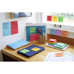 Post-it® Super Sticky Notes, 3" X 3", Playful Primaries Collection, 70 Sheets/Pad, 24 Pads/Pack (654-24SSAN-CP) -Office Supply Shop F21995FC 91E9 4514 98D199616BF961A9 sc7