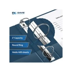 Davis Group Premium Economy 2" 3-Ring Non-View Binder, Navy Blue, 6/Pack (2313-72-06) -Office Supply Shop F44503E6 B2FC 4741 9909CAF778ECE86B sc7