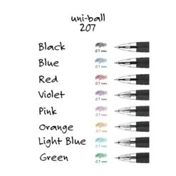 Uni-ball Uniball 207 Retractable Gel Pens, Medium Point, 0.7mm, Blue Ink, 12/Pack (33951) -Office Supply Shop FA694F56 B5A4 41C4 A6F681ECC2BCDD34 sc7