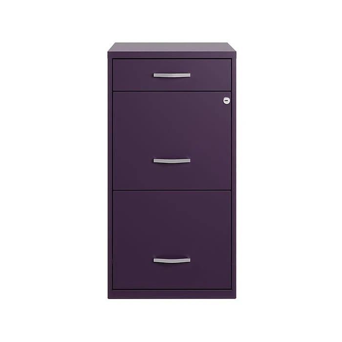 Space Solutions SOHO Organizer 3-Drawer Vertical File Cabinet, Letter Size, Lockable, 27.32"H x 18"D, Midnight Purple (25281) Space Solutions SOHO Organizer 3-Drawer Vertical File Cabinet, Letter Size, Lockable, 27.32"H X 18"D, Midnight Purple (25281) -Office Supply Shop FDD5B548 E115 4F32 94DD21B2A6606C04 sc7