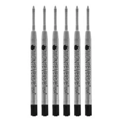 Monteverde® Extra Fine Ballpoint Refill For Parker Ballpoint Pens, 6/Pack, Black