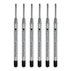 Monteverde® Superbroad Ballpoint Refill For Parker Ballpoint Pens, 6/Pack, Black