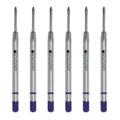 Monteverde® Fine Gel Ballpoint Refill For Parker Gel Ballpoint Pens, 6/Pack, Blue/Black