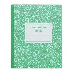 Roaring Spring Grade 1 Composition Book, 9 3/4" X 7 3/4", Wide Ruled, 50 Sheets, Green Marble (ROA77920) -Office Supply Shop m000210991 sc7