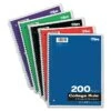 Oxford 5-Subject Notebook, 8 1/2" X 11", College Ruled, 200 Sheets, Assorted Colors (65581)