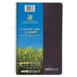 Roaring Spring Environotes BioBased Earthtones 1-Subject Notebook, 6" X 9.5", College Ruled, 80 Sheets, Green (13360)