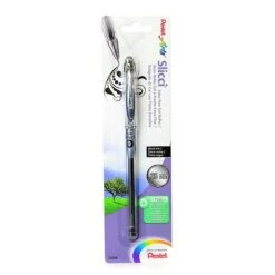 Pentel Slicci Extra Fine Gel Pens Black Each [Pack Of 12]