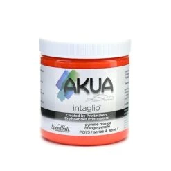 Akua Intaglio Printing Inks Pyrrole Orange 8 Oz.