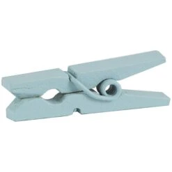 JAM Paper® Wood Clip Clothespins, Medium 1 1/8 Inch, Blue Clothes Pins, 50/Pack (230726776) -Office Supply Shop m002637163 sc7