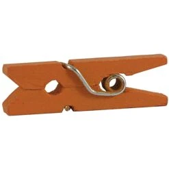 JAM Paper® Wood Clip Clothespins, Small 7/8 Inch, Orange Clothes Pins, 50/Pack (230729133) -Office Supply Shop m002869874 sc7