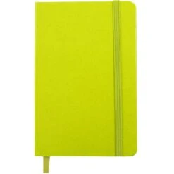 JAM Paper® Hardcover Notebook With Elastic, Travel Journal, 4 X 6, Green Apple, 70 Lined Sheets, Sold Individually (340528852)