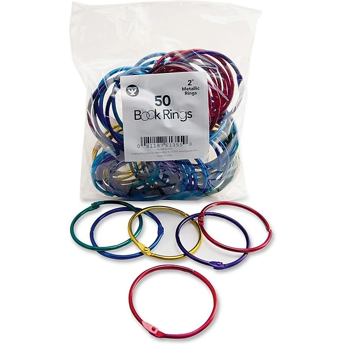Hygloss® Book Ring Pack, 2" Hygloss® Book Ring Pack, 2" -Office Supply Shop m003577741 sc7