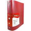 JAM Paper Designders 2" 3-Ring Flexible Poly Binder, Red Glass Twill (820T2RD)