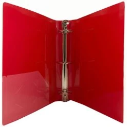 JAM Paper Designders 2" 3-Ring Flexible Poly Binder, Red Glass Twill (820T2RD) 2 JAM Paper Designders 2" 3-Ring Flexible Poly Binder, Red Glass Twill (820T2RD) -Office Supply Shop m003758207 sc7