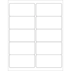 Tape Logic® Laser Labels, Rectangle, 4" X 2", White, 1000/Case (LL124)