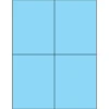 Tape Logic® Rectangle Laser Labels, 4 1/4" X 5 1/2", Pastel Blue, 400/Case (LL183BE)