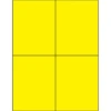 Tape Logic® Rectangle Laser Labels, 4 1/4" X 5 1/2", Fluorescent Yellow, 400/Case (LL183YE)