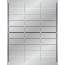 Tape Logic® Foil Rectangle Laser Labels, 2 5/8" X 1", Silver, 3000/Case (LL210SR)
