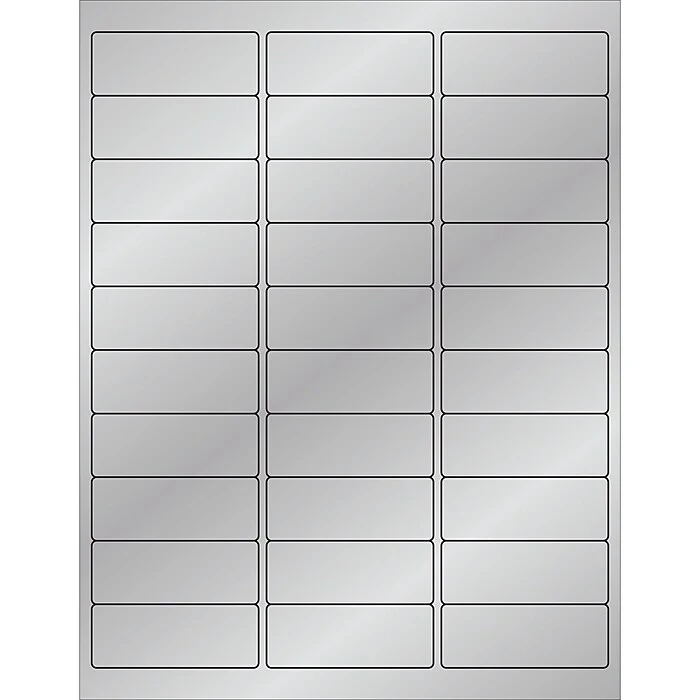 Tape Logic® Foil Rectangle Laser Labels, 2 5/8" x 1", Silver, 3000/Case (LL210SR) Tape Logic® Foil Rectangle Laser Labels, 2 5/8" X 1", Silver, 3000/Case (LL210SR) -Office Supply Shop m004078680 sc7