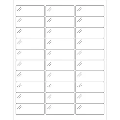 Tape Logic® Rectangle Laser Labels, 2 5/8" X 1", Crystal Clear, 3000/Case (LL236CC)