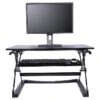 Alera® Sit-Stand Lifting Workstation, Medium, Black