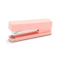 Poppin Paper Stapler, 20 Sheet Capacity, Blush (104455)
