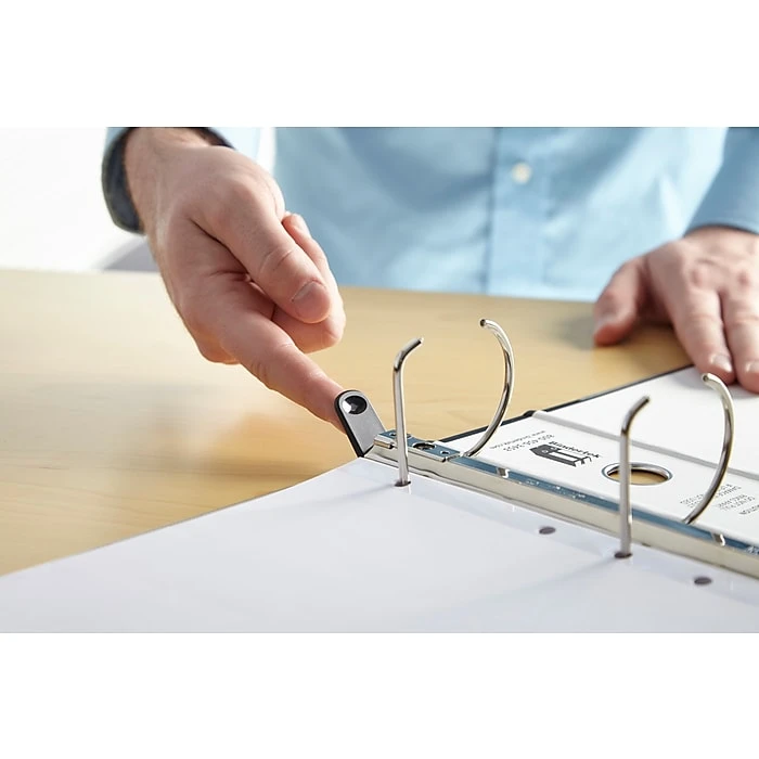 Bindertek Premium One-Touch Standard 4" 3-Ring Legal Binder, White (3LGLXLN-WH) Bindertek Premium One-Touch Standard 4" 3-Ring Legal Binder, White (3LGLXLN-WH) -Office Supply Shop m006591086 sc7 4