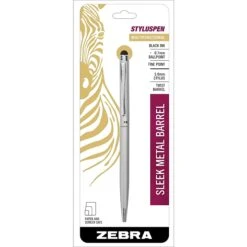 Zebra Stylus Ballpoint Pen, Fine Point, Black Ink (33161)