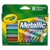 Crayola® Metallic Markers, Pack Of 8 (BIN588628)