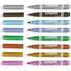 Crayola® Metallic Markers, Pack Of 8 (BIN588628) -Office Supply Shop m007093219 sc7