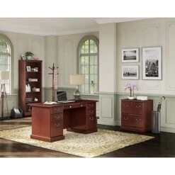 Kathy Ireland® Home By Bush Furniture Bennington 2 Drawer Lateral File Cabinet, Harvest Cherry (WC65554-03) 5 Kathy Ireland® Home By Bush Furniture Bennington 2 Drawer Lateral File Cabinet, Harvest Cherry (WC65554-03) -Office Supply Shop m007128773 sc7