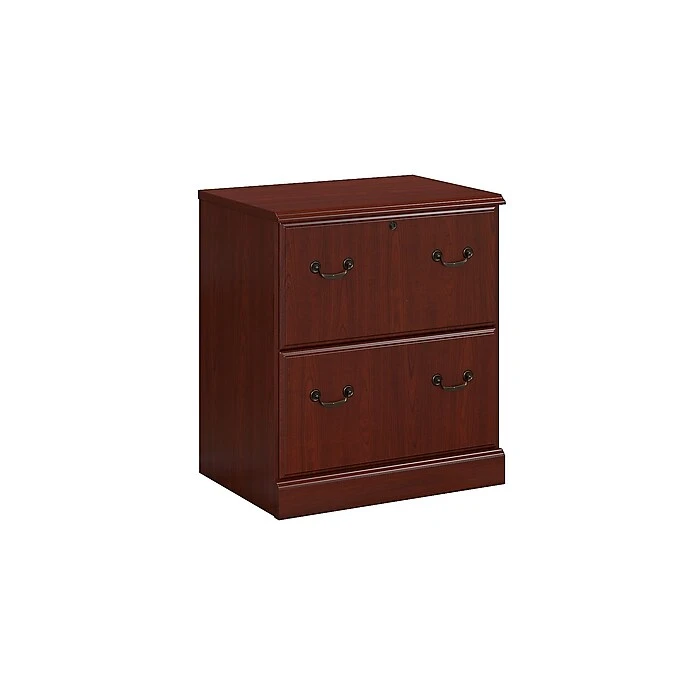 kathy ireland® Home by Bush Furniture Bennington 2 Drawer Lateral File Cabinet, Harvest Cherry (WC65554-03) Kathy Ireland® Home By Bush Furniture Bennington 2 Drawer Lateral File Cabinet, Harvest Cherry (WC65554-03) -Office Supply Shop m007128799 sc7