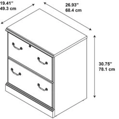 Kathy Ireland® Home By Bush Furniture Bennington 2 Drawer Lateral File Cabinet, Harvest Cherry (WC65554-03) 4 Kathy Ireland® Home By Bush Furniture Bennington 2 Drawer Lateral File Cabinet, Harvest Cherry (WC65554-03) -Office Supply Shop m007128802 sc7