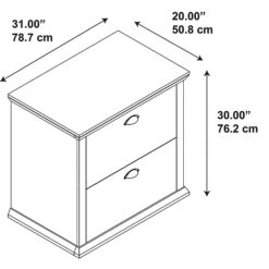 Bush Furniture Yorktown Lateral File Cabinet, Antique Cherry (WC40380-03) -Office Supply Shop m007138369 sc7