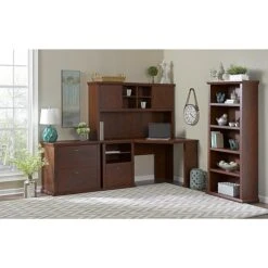 Bush Furniture Yorktown Lateral File Cabinet, Antique Cherry (WC40380-03) -Office Supply Shop m007138370 sc7