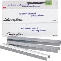 Swingline® Standard Staples, 1/4" Length, 210 Per Strip, 5,000/Per Box, 5/Box (35101S) 1 Swingline® Standard Staples, 1/4" Length, 210 Per Strip, 5,000/Per Box, 5/Box (35101S) -Office Supply Shop s0036518 sc7